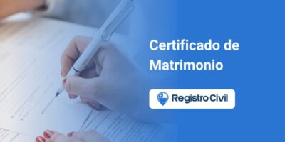 Certificado de matrimonio